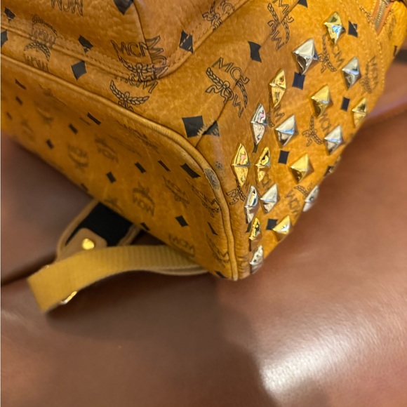 MCM Cognac Backpack with Black Accents - Picture 5 of 5